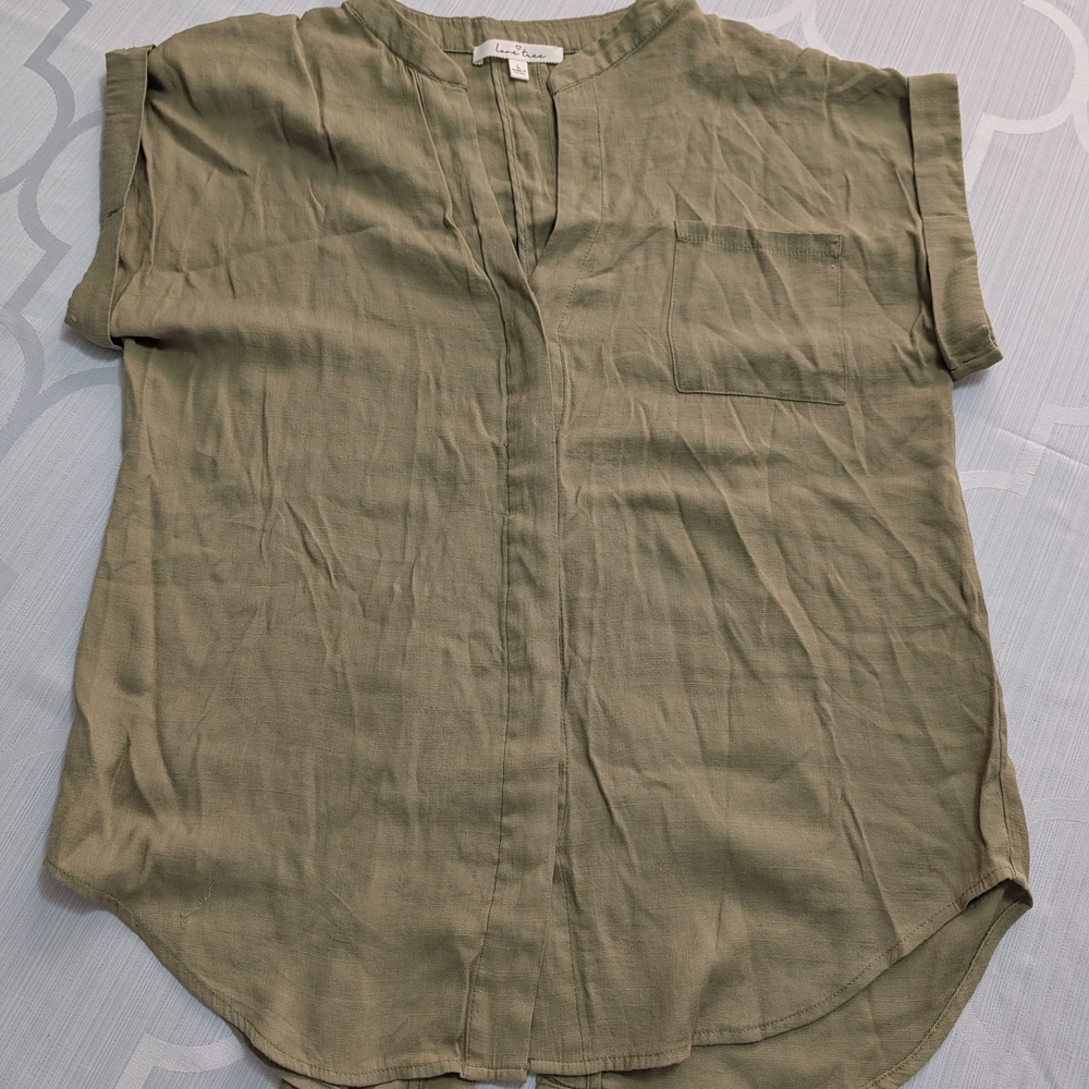 Love Tree Olive Green Blouse
